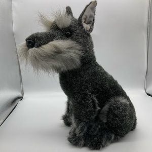 E&J REALISTIC PLUSH SCHNAUZER DOG